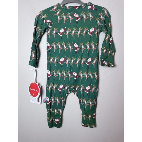Magnetic Me Modal Christmas Footie Sz Newborn Months NWT - Picture 3 of 13